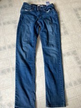Levi&#39;s Mid Rise Skinny Jeans Dark Wash Denim Mid Rise Size 4 Medium - $26.82