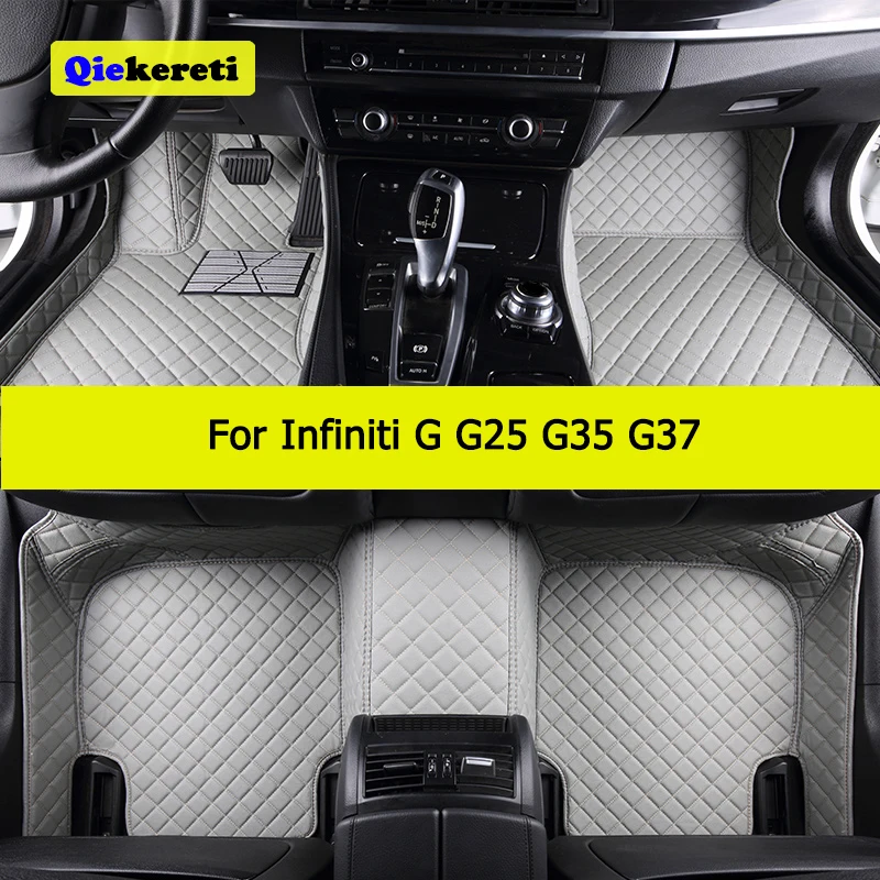 QIEKERETI Custom Car Floor Mats For Infiniti G G25 G35 G37 Auto Carpets Foot - £63.18 GBP+
