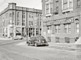 Vintage Reproduction Photo Stockmen&#39;s and Farmers&#39; and Truckers&#39; Hotel 1941 - £8.90 GBP