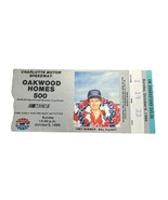 1988 Charlotte Motor Speedway Nascar Oakwood Homes 500 Ticket Rusty Wall... - $10.00