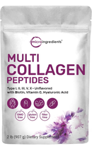 Micro Ingredients Multi Collagen Protein Powder, 2 Pounds – Type I,II,III,V,X wi - £53.26 GBP