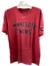 Nike Mens Minnesota Twins TriBlend DNA Performance TShirt, Red Heathered, Medium - £15.81 GBP