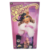 Vintage Miss Piggy Colorforms Paper Stand Up Doll W/ 6 Outfits + 6 Wigs Complete - £21.83 GBP