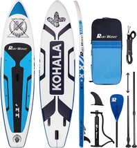 Wide Stance, Bottom Fins For Surfing Control, Runwave Inflatable Stand U... - £268.69 GBP