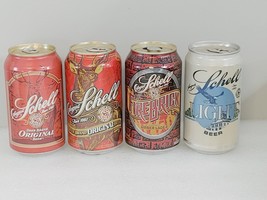 Vintage HTF Beer Can Lot of 4 Schell&#39;s Fire Brick Deer Brand Light - £14.34 GBP