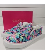 Lilly Pulitzer Womens Shoes 10 Floral Slip On Julie Shoes NIB Oyster Bay... - $986.00 MXN