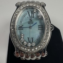 Giorgio Milano Watch Women&#39;s Silver Japanese Quartz Movement Faux Diamonds - $55.24 CAD