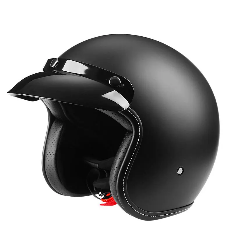 2022 New Motorcycle Retro Helmet Fashion City Bike Helmet Road Riding Electric V - $195.62