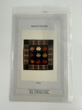 Vintage Quilt Block Square Pattern Maple Leaves by KL Designs - $5.93