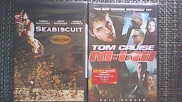 Lot of 2 Brand New DVD&#39;s (Seabisquit, Mission Impossible III) - £7.64 GBP