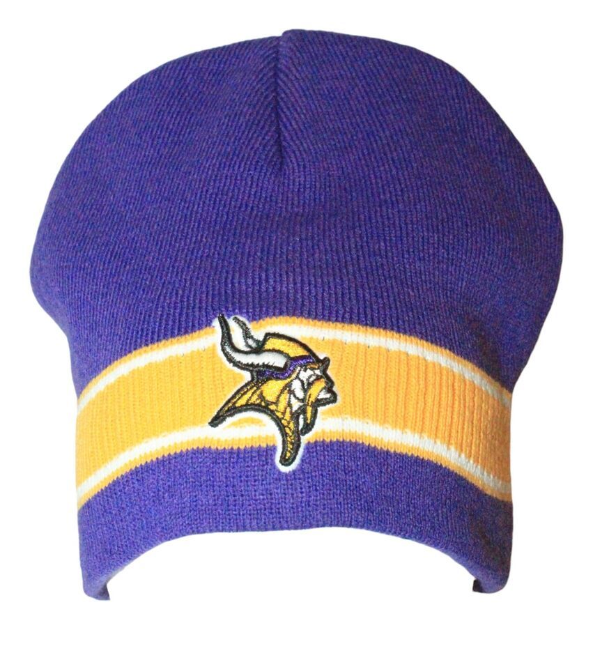 Vintage Minnesota Vikings Nfl Football - Adult One Size - Reebok Beanie Cap 2011 - $15.00