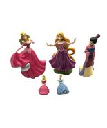 Disney Princess 5 Figurine Set Mulan, Aurora, Rapunzel. Cinderella - €10,28 EUR