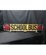Vintage School Bus Sign Roof Topper Tilts With Lights &amp; Switch 52 Inches - €243,58 EUR