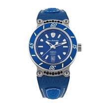 Tonino Lamborghini Men&#39;s &#39;PANFILO&#39; Blue Dial Blue Leather Strap Automatic Watch  - £1,205.95 GBP