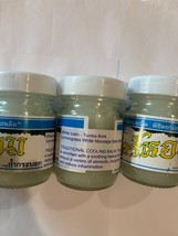 Tumkabork White Massage Balm Thai Herbal Relieve Insect Bite 50g x 2 Jars - £9.54 GBP