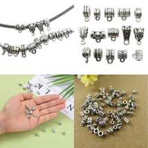 Pendant Bail Small Fancy Tibetan Silver Plated Vintage Necklace Bracelet... - $66.85 MXN