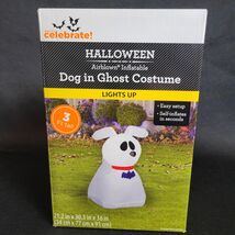 Way To Celebrate Witchy Dog Ghost Costume 3 Ft Halloween Airblown Inflat... - €19,67 EUR