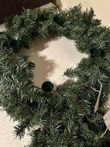 Holiday Pine Wreath tabletop Candle Holders - 2 image 2