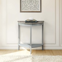 Justino Natural Oak &amp; Gray Finish Console Table - Entryway Furniture - $102.99