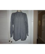 The Limited Collection gray mock neck cable stitch tunic sweater L EUC N... - €6,26 EUR