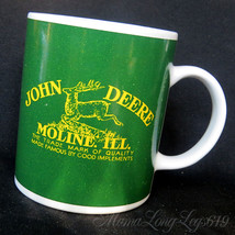 Licensed John Deere Tractor Logo Moline Illinois Coffee Mug Cup Two Side... - $24.03