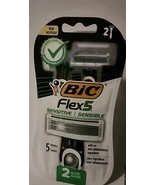 Flex 5 Sensitive Disposable Razor, 2-Count Pack of Men&#39;s Manual Shaving ... - $13.20