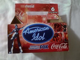Coca -Cola CLassic 6-8OZ Carrier Carton American Idol  Tues &amp; Wed  Fox   Used - £1.98 GBP