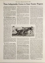 1917 Magazine Photo Article Motor Tractor Planter Seeding Corn Crop - £15.25 GBP