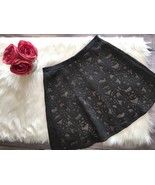 Ann Taylor Lace Flounce Skirt - Black &amp; Cream. Size 8 - $34.65