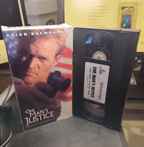One Mans Justice VHS video cassette tape 1996 brian bosworth cult cinema... - $4.88