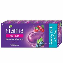 Fiama Gel Bar Blackcurrant and Bearberry with Skin Conditioners (125g x 6 Soap) - £25.80 GBP