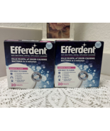 2 Efferdent Anti Bacterial Denture Cleaner Essential Clean 20 ct Tablets - £7.30 GBP