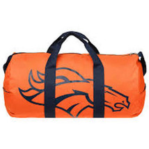 Denver Broncos Vessel Barrel Duffle Gym Bag New Style Travel Luggage Nfl - £22.38 GBP