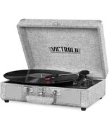 Portable Victrola Suitcase Record Player~Dual Bluetooth~3-Speed~Boy Girl... - $95.04 CAD