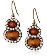 Sam Edelman Tigereye Double Stone Drop Earrings - $27.15 CAD