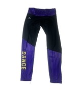 Adidas Womens Clmalite Avila Dance Leggings Activewear Purple Black M - $13.90
