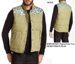 Sleevless Vest Jacket Olive Sleeveless Bubble Vest Jacket Marley Casual Vest S-3 - £35.49 GBP