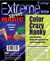 Extreme Street Magic: Color Crazy Hanky - Silk Pushed Through Your Fist Changes! - £4.66 GBP