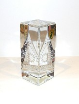 WATERFORD CRYSTAL TIMES SQUARE HOPE FOR ABUNDANCE PRISM PAPERWEIGHT WITH... - $44.54