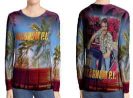 Magnum P I 80s Tv show T-Shirt Long Sleeve For Women - £17.15 GBP