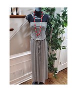 Seven7 Women&#39;s Black &amp; White Rayon Round Neck Sleeveless Long Maxi Dress... - $64.99 CAD
