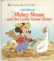Walt Disney&#39;s Mickey Mouse and the Lucky Goose Chase 1986 Golden Tell A Tale - £5.48 GBP