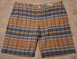Vintage Ralph Lauren Polo Shorts Mens 42 India Madras Plaid Chino Button Fly - £19.69 GBP