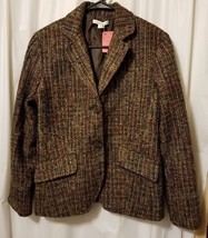 Coldwater Creek - Tweed Textured Jacket Multicolor Size 8    B19/ - £15.50 GBP