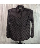 Rockies Womens 2XL Western Shirt Long Sleeve Black Snap Multicolor Geome... - $281.08 MXN