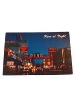 Postcard Reno At Night Arch Gateway To Glamorous Casinos And Hotels Nevada - $6.81 CAD