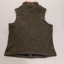 Moda International Women's Girls Brown Full Zip Fleece Vest Pockets Size Small image 12