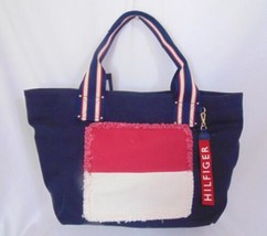 Tommy Hilfiger Classic Tommy Flag Extra-Large Canvas Tote DP1502 $118 - $49.69