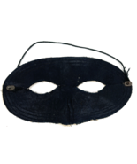 Vintage Lone Ranger 1960&#39;s Black Fabric Satin Mask Childs Costume Wester... - £35.39 GBP
