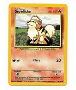 1999 WOTC Pokemon Game Base Set #28/102 Growlithe Non-Holo MINT - £39.31 GBP